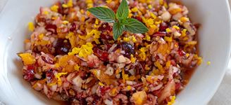 Fresh Cranberry Apple Orange Salad