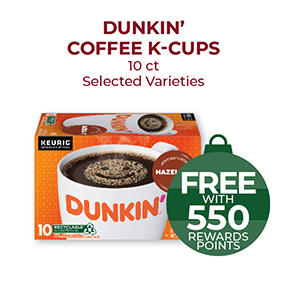 Dunkin Coffee K-Cups 10ct, Selected Varieties