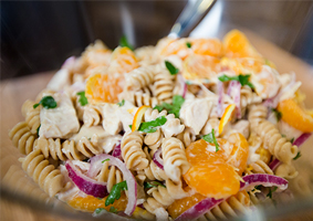Citrus Chicken Pasta Salad 